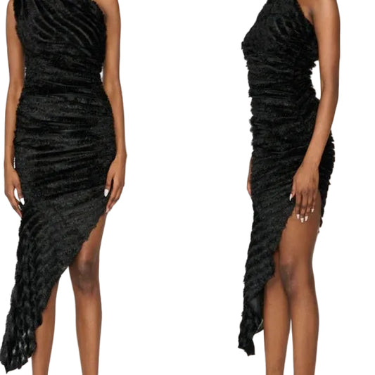 Midnight Muse Asymmetric Dress