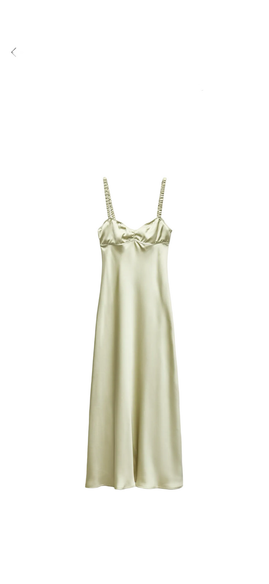 Luna Satin Midaxi Dress