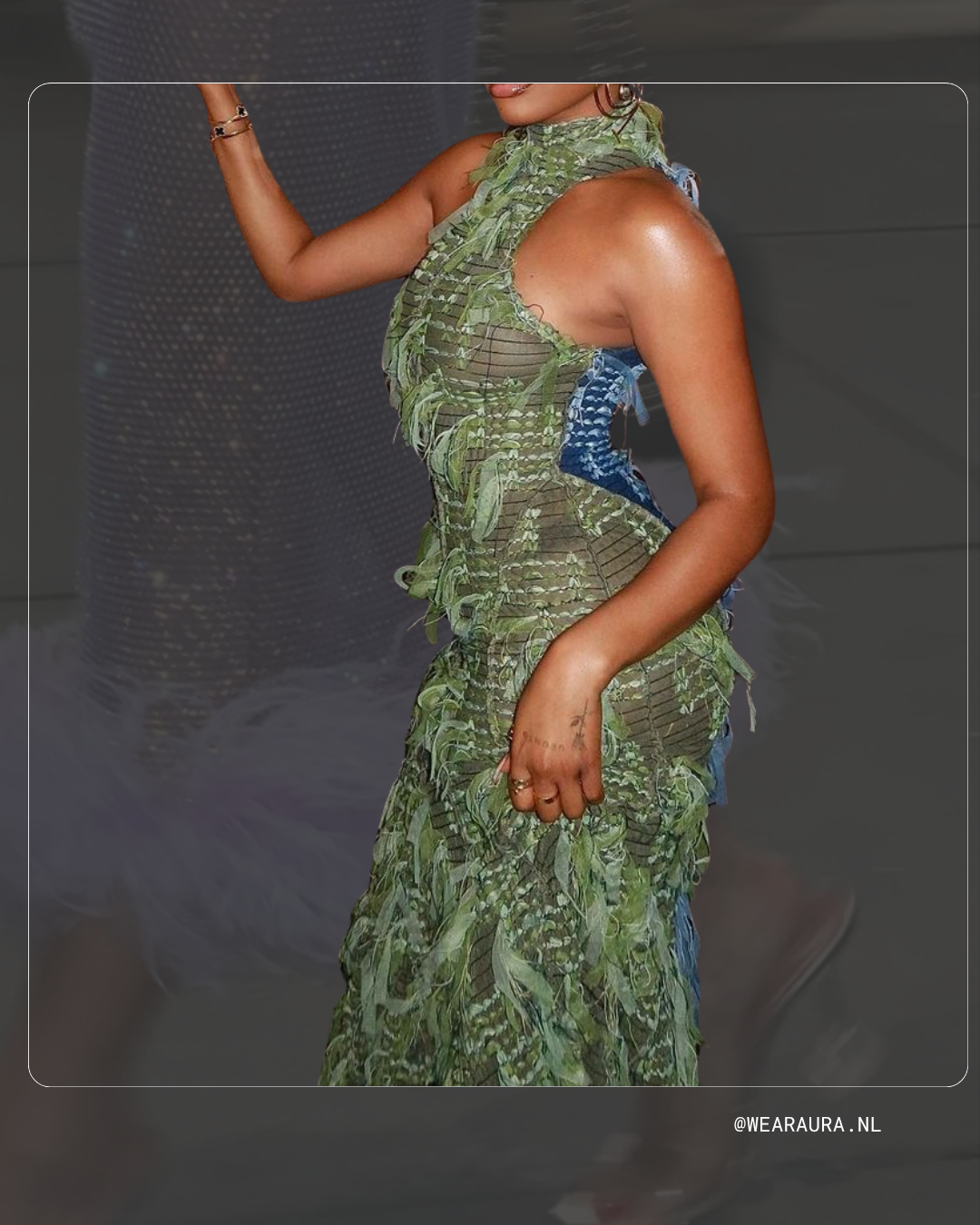 Riviera Ruched Moss Midaxi