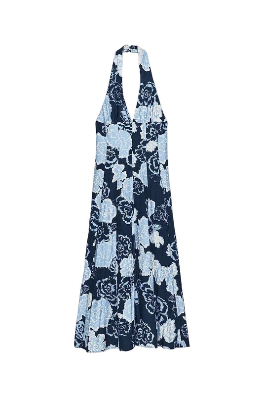 Noelle Front Split Linen Dress