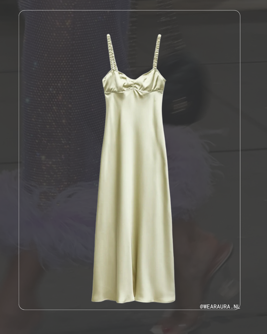 Luna Satin Midaxi Dress